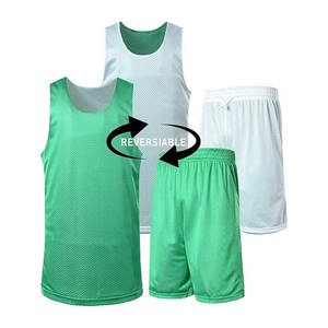 Maillot de basket-ball sans manches double face pour homme gilet double couche respirant à séchage rapide grande taille compétition étudiante sport d'équipe - Product Image 4