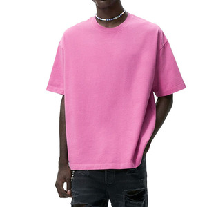 2026 New High Quality Cotton Custom T Shirt for Men <b>Blank</b> Heavy <b>Weight</b> Oversized Tshirt Printing Men's T-Shirts - Product Image 4