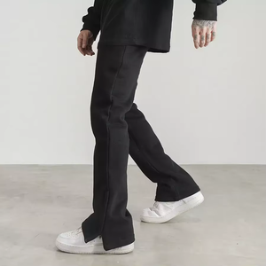 Vente en gros de vêtements de sport pour garçons, joggings à fermeture éclair, vêtements de sport personnalisés, joggings de sport en coton, pantalons de survêtement évasés pour hommes et femmes - Product Image 1