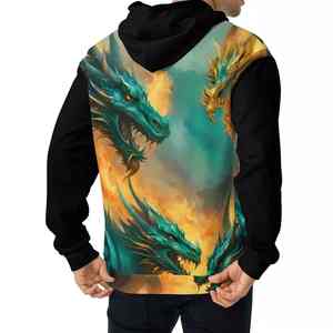Sweat-shirts à capuche pour hommes avec impression intégrale, impression numérique complète, sublimation, impression personnalisée, vêtements d'hiver, sweat-shirt chaud à enfiler - Product Image 5
