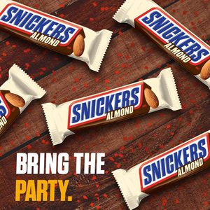 SNICKERS Candy Almond Milk Chocolate <b>Bars</b> Bulk Pack, 1.76 oz <b>Bars</b> (Pack of 24) - Product Image 6