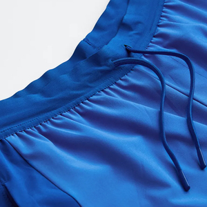 กางเกงขาสั้นผ้าแคนวาสสไตล์ลำลองสำหรับผู้ชาย สวมใส่สบาย รับสกรีนโลโก้ 100% เอวยางยืด ลายเรียบ กันลม แห้งเร็ว ราคาขายส่ง - Product Image 6