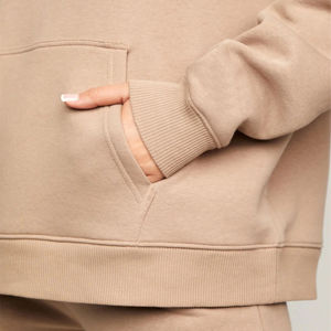 Sweat à capuche surdimensionné pour femmes en coton de haute qualité avec capuche respirante confortable manches longues tenue décontracté pour l'hiver - Product Image 5