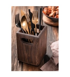 Support de rangement de couverts de cuisine design antique porte-couverts en bois de haute qualité pour support de rangement de couverts de vaisselle - Product Image 1