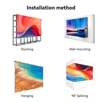 Écran LED d'intérieur pour affichage vidéo, publicité commerciale, 4K Full Color, P1.86 P2.5, montage mural, écran fin à accès frontal
