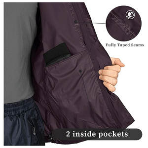 Imperméable coupe-vent écologique debout avant adultes unisexe imperméable extérieur pliable motocyclistes voyage veste de pluie - Product Image 4