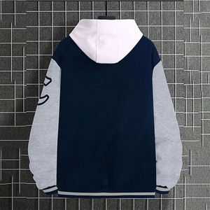 Chaqueta de invierno Varsity Hombres Mangas de cuero Bordado de letras Chaqueta de lana - Product Image 3