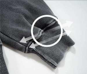 Sweat à Capuche Surdimensionné Vintage avec Logo Personnalisé Streetwear à Capuche Acide Lavage Soleil Délavé Coton Éponge Française Hiver 6XL ODM Fourniture - Product Image 3