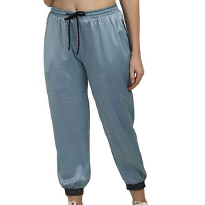 Hot Selling Premium Quality Regular Fit Women's <b>Trousers</b> 100% Cotton Breathable Mid Streetwear <b>Drawstring</b> Closure for Winter - Product Image 1