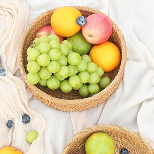 Panier de rangement en jonc de mer écologique de haute qualité ensemble Design Flexible bol de fruits poignées maison cuisine blanchisserie stockage des aliments - Product Image 4