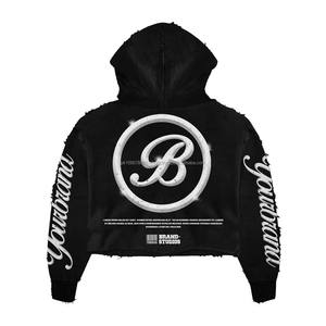 2025 nueva llegada diseño personalizado ropa Casual hombres sudaderas con capucha para hombres de gran tamaño mejor calidad diseño básico Sudadera con capucha - Product Image 3