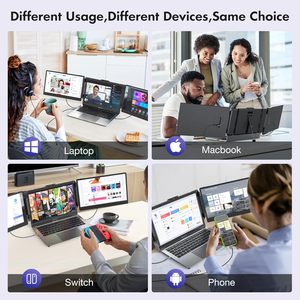 Nhà máy xách tay 14 inch IPS Màn hình máy tính xách tay Extender 1080P FHD Ba hiển thị cho 13-17 "máy tính xách tay - Product Image 6