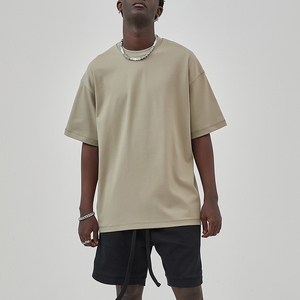 Custom Logo Men'S Cotton T-Shirt Luxury 320 Gsm <b>Tshirt</b> Luxury Cotton T-shirt for men - Product Image 3