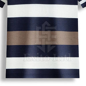 Vente de gros T-shirts polo pour hommes grande taille en coton/fibre de bambou - Product Image 5