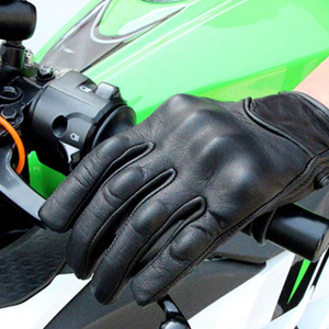 Service OEM pour une Protection Ultime Confort Blanc Noir Bon Fournisseur Gants de Moto en Cuir Véritable PAR INCROYABLE INDUSTRIES - Product Image 4