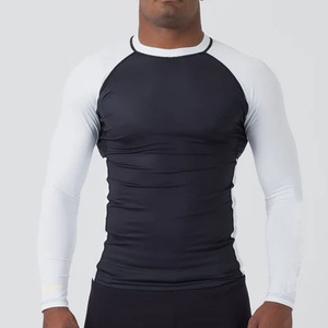 Wholesale Breathable Quick Dry <b>Men</b> Rash Guard In Custom Logo Training Rash Guard Grappling <b>Swimming</b> Customized <b>Men</b> Rash guard - Product Image 1