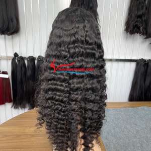 Precio de venta al por mayor Peluca rizada de corte pixie de encaje Pelucas naturales Cabello humano para mujeres negras Personalizar cualquier tamaño y color - Product Image 3