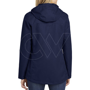 Chaqueta de poliéster personalizada OEM para mujer, chaqueta con cuello vuelto, cortavientos impermeable, chaqueta acolchada para exteriores para mujer - Product Image 4