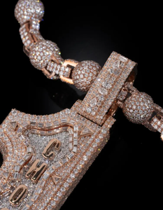 จี้ตัวอักษรมอยส์ซอไนต์เงินสเตอร์ลิง925จี้ฮิปฮอปจี้เครื่องรางโมอิสซาไนต์ตามสั่งของขวัญสำหรับที่นี่ - Product Image 3