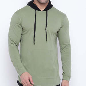 2023 nouvelle mode hommes coupe ajustée à capuche léger 100% coton manches longues meilleure qualité dernière conception vêtements - Product Image 4