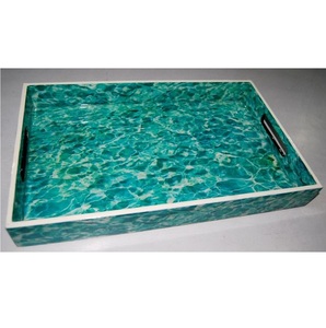 Bandeja de Resina para Empaque de Regalos de Lujo y Decoración, Bandeja para Servir Pasteles, Jugos y Alimentos para el Hogar y Hoteles - Product Image 2