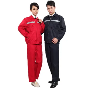 Vente en gros 100% coton Combinaison de travail de sécurité Combinaison Vêtements de travail ignifuges pour hommes avec bande réfléchissante pour adultes - Product Image 6