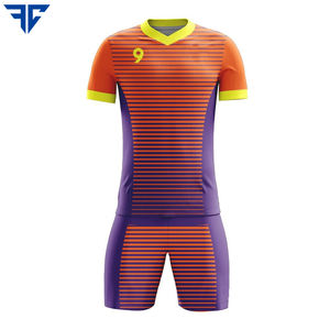 Gran oferta, uniforme de fútbol personalizable de alta calidad para niños, camiseta de fútbol de manga corta para hombres, conjuntos superiores de gama alta para equipos infantiles - Product Image 4