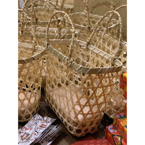 Panier vietnamien en bambou Durable pour le stockage des aliments et des fruits, produits spéciaux en bambou à prix compétitif 99GD - Product Image 4