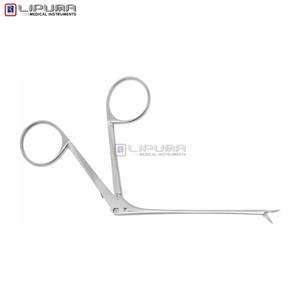 Tijeras Profesionales para Oídos SHEA-BELLUCCI, 80 mm, Hojas Curvas Izquierdas, 7 mm, Acero Inoxidable, Herramienta de Aseo, Instrumentos Médicos - Product Image 3