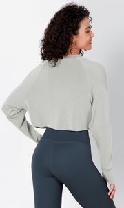 Haut court à capuche tricoté imprimé décontracté pour femme, manches longues ou courtes, haute qualité, style streetwear - Product Image 4