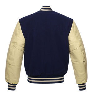 Veste de baseball décontractée à logo personnalisé OEM pour hommes, veste bomber ajustée, veste de baseball, tailles grandes pour hommes - Product Image 6