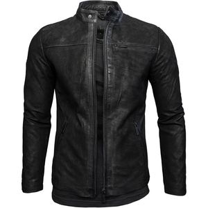 Veste de moto en cuir d'agneau véritable conçue pour les hommes exigeant des performances, un confort et un style de motard sans effort - Product Image 5