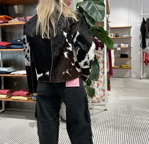 Chaqueta de cuero genuino de piel de vaca para mujer, ropa de invierno para niña, chaqueta de cuero estilo motorista para mujer, abrigos con bolsillos naturales - Product Image 2