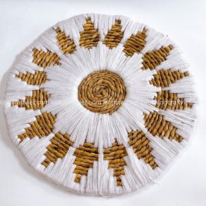 Juego de 3 pajitas de agua, jacinto, decoración de pared, cesta colgante, decoración de pared, arte, sala de estar, decoración hecha por Vietnam FBA Amazon - Product Image 3