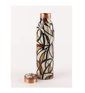 Botella de agua de cobre puro, vasos de alta demanda, botella de agua de cobre puro personalizada de 1000ml, diseño moderno - Product Image 6