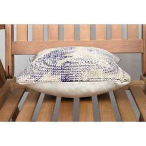 Beige Wool Kantha Patchwork <b>Pillow</b> 12x12 Inch Luxurious Vintage Embroidered Fluffy Print Rustic Throw <b>Pillow</b> for Floor Use - Product Image 5