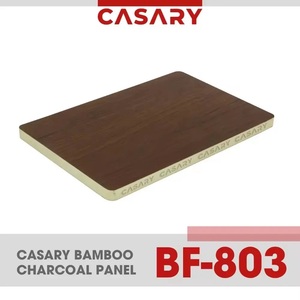 Panneau de revêtement de plafond mural en plastique PVC multicolore Style minimaliste moderne Étanche à l'humidité Charbon de bambou Penderies de meubles - Product Image 6