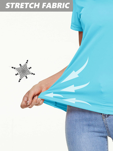 Camiseta de Yoga estética ligera de secado rápido para mujer, camiseta de gimnasio deportivo para mujer con cuello en V y logotipo personalizado para hombre - Product Image 6