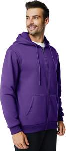 Sudadera con Capucha Unisex con Cierre, Tejido de Mezcla de Spandex/Algodón, Ajuste Cómodo, Uso Diario Informal, Secado Rápido, Invierno, Directo de Fábrica - Product Image 4