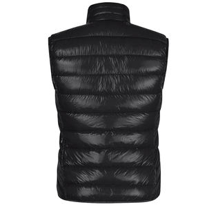 Chaleco acolchado de Naylon brillante para hombre, chaqueta sin mangas con cuello levantado, ligero, acolchado para exteriores, chaleco de tenis acolchado - Product Image 2