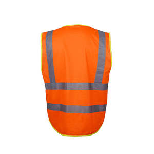 Seguridad Último diseño Logo Color personalizado Seguridad Chaleco reflectante de alta visibilidad Chalecos de seguridad con cremallera frontal - Product Image 6
