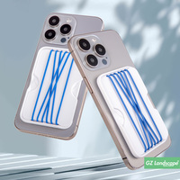 Porte-cartes de téléphone original et innovant impression personnalisée bricolage portefeuille magnétique en bande de silicone pour magsafe
