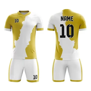 Dry Soccer Wear Sets Poliéster Unisex Colores sólidos Manga corta Fútbol Jersey /kit - Product Image 6