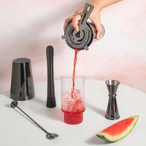 Ensemble d'outils de bar en acier inoxydable avec support en bois en gros Outils de bar au design unique pour outil de bar à chaud de la meilleure qualité par India - Product Image 4