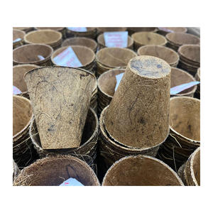 Pots en fibre de coco Pots en fibre de coco écologique Pots en fibre de coco naturelle faits à la main du Vietnam pour une plantation durable - Product Image 1