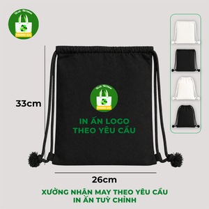 กระเป๋าเป้สะพายหลังผ้าแคนวาส Truong Gia ขนาด 26x33 ซม. พิมพ์ลายตามสั่ง สำหรับโปรโมชั่นและกีฬา - Product Image 3