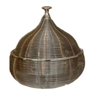 Ensemble de marmites en métal exclusif fait à la main 3 pièces avec détails en nacre personnalisés pour un service et un service de traiteur exceptionnels - Product Image 5