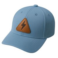 Casquette de baseball en gros avec étiquette personnalisée en cuir PU