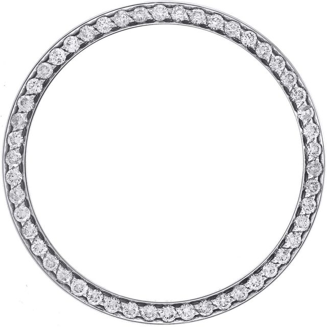 Luxury Custom 41/mm Stainless Steel Watch with Round Cut Solid Silver Gold Diamond Bezel and Dial Accessory for Watch Parts