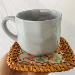 Dessous de verre carrés en rotin artisanal vintage tapis de boisson écologiques résistants à la chaleur pour tasses tasses faites au Vietnam mariage à la maison - Product Image 4